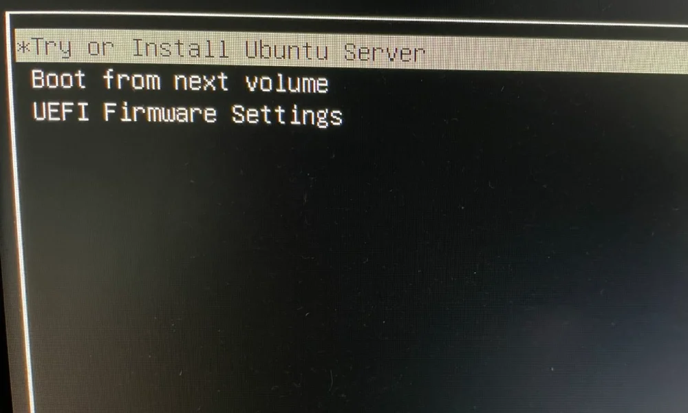 Ubuntu installation screen 1