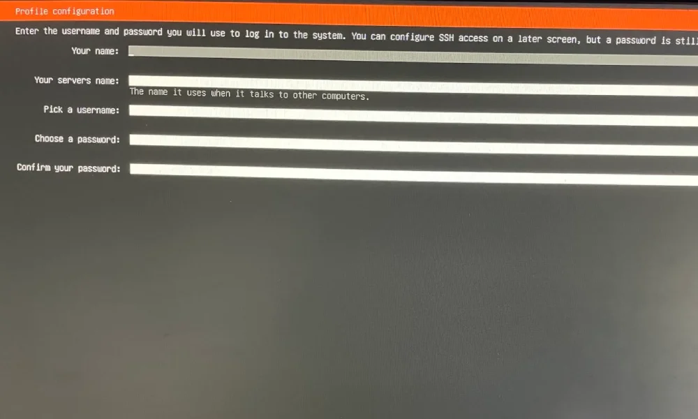 Ubuntu installation screen 13
